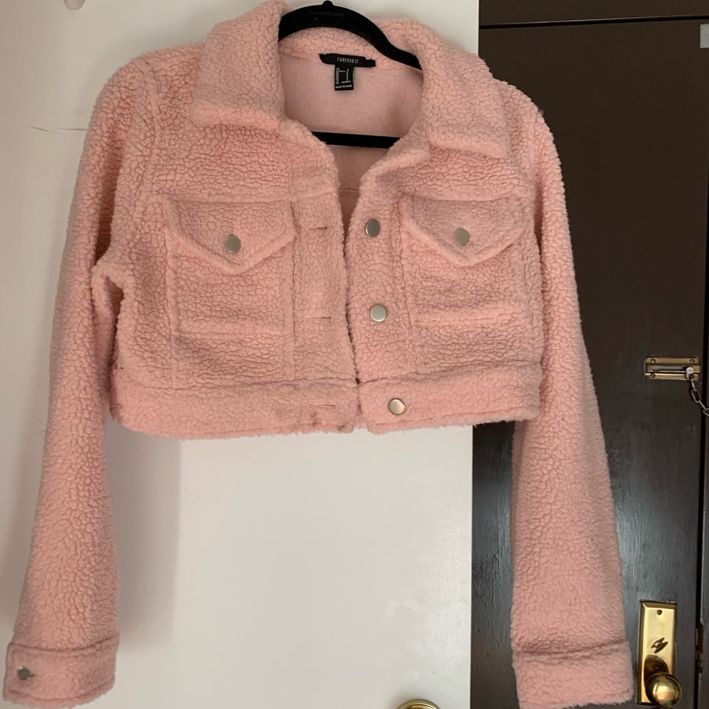 Teddy cropped jacket